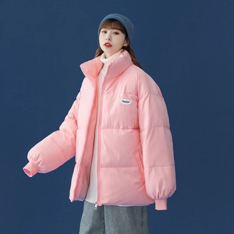 2023 New Women Down Cotton Coat Winter Jacket Female Shortage Parkas Loose Relaxation Outwear Intensification Overcoat