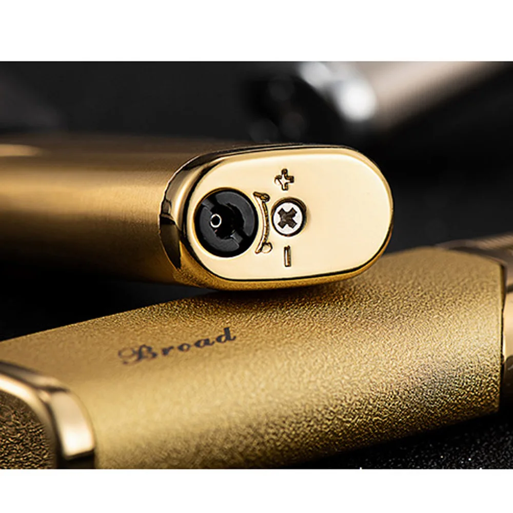 Fashion Metal Windproof Compact Butane Jet Gas Lighter Straight Flame Press Ignition Cigarette Lighters Men Smoker Gift