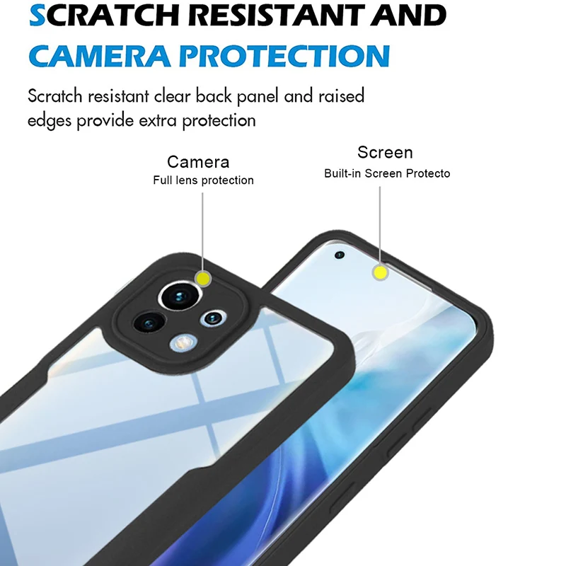 Luxury 360° Double Sided Full Protection Transparent Phone Case