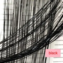 Matte Glitter Fringe Curtain for Birthday Party and Event Decoration (Glossy black)
