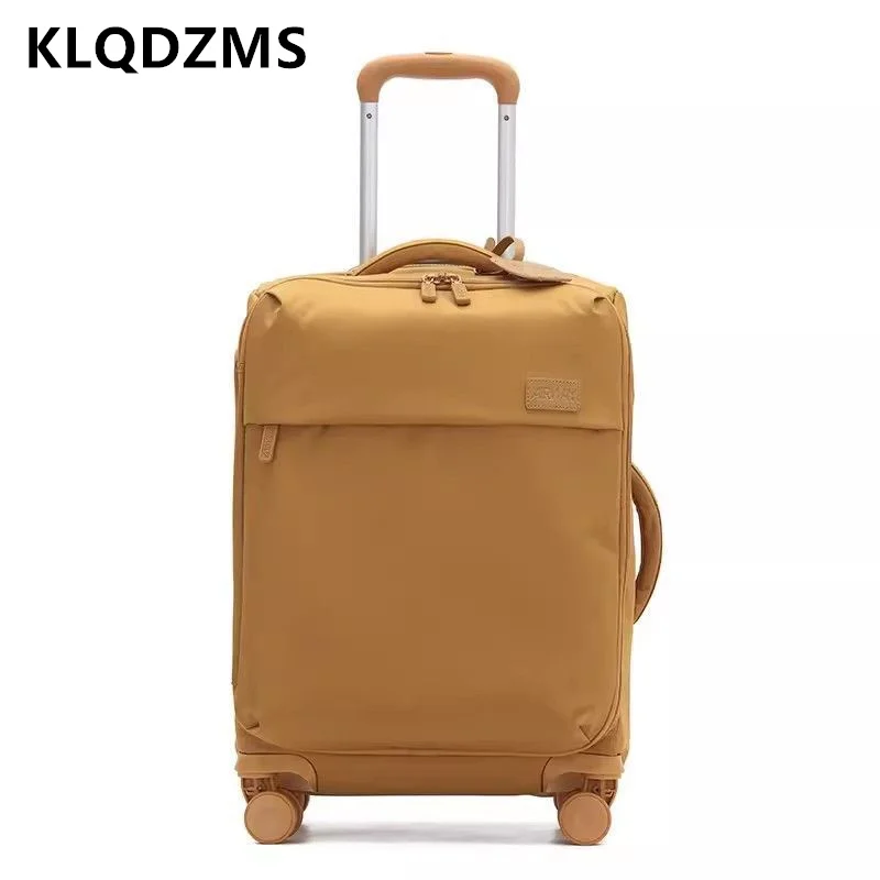 

KLQDZMS 24 Inch New Luggage Ultra-light Trolley Case Nylon Anti-scratch Boarding Box Mute Universal Wheel Rolling Suitcase