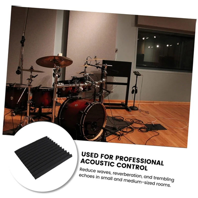 12 Pack Self-Adhesive Acoustic Panels Sound Proof Foam Panels High Density Soundproofing Wall Panels For Home sound absorbing panel,sound absorbing foam,soundproofing foam