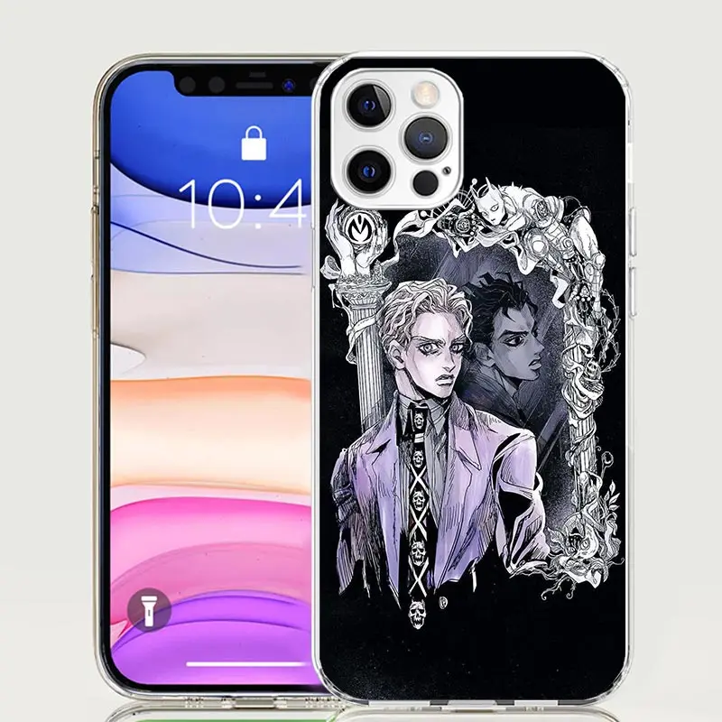 JoJo Kira Yoshikage Killer Queen Customized Phone Case with Pattern Art