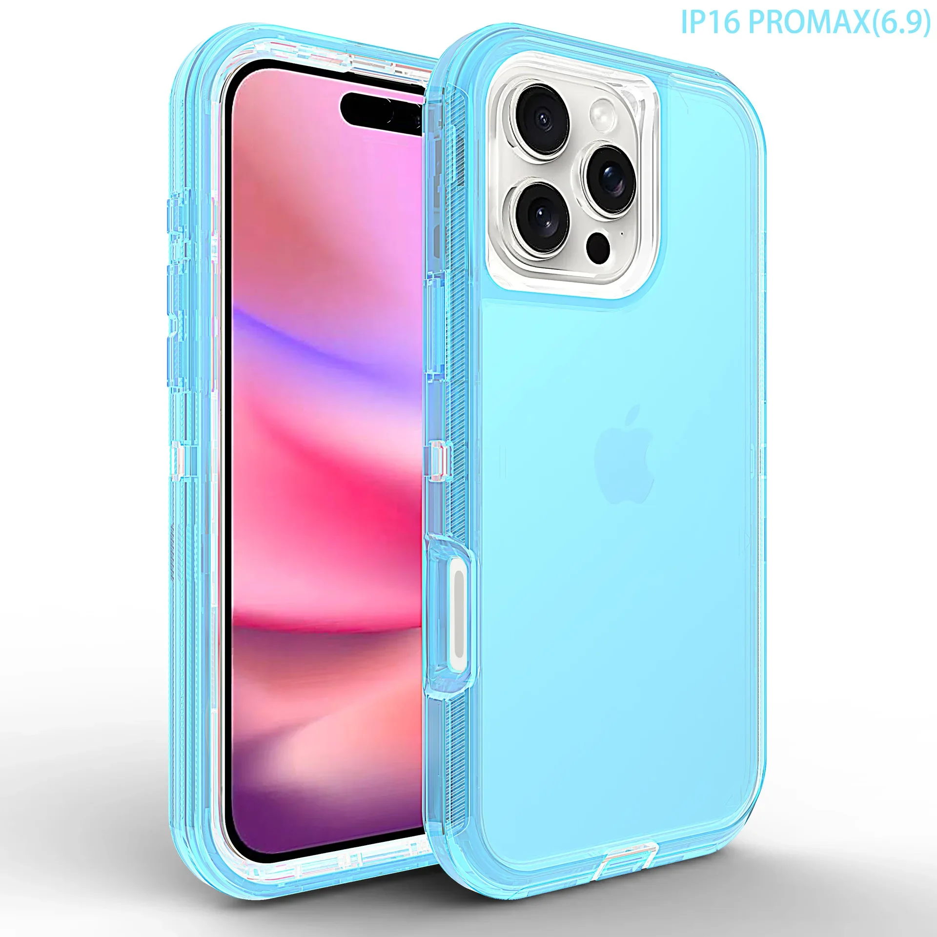 Ultra-Durable Clear Transparent Thick Phone Case - Heavy Duty Shockproof Hard Cover