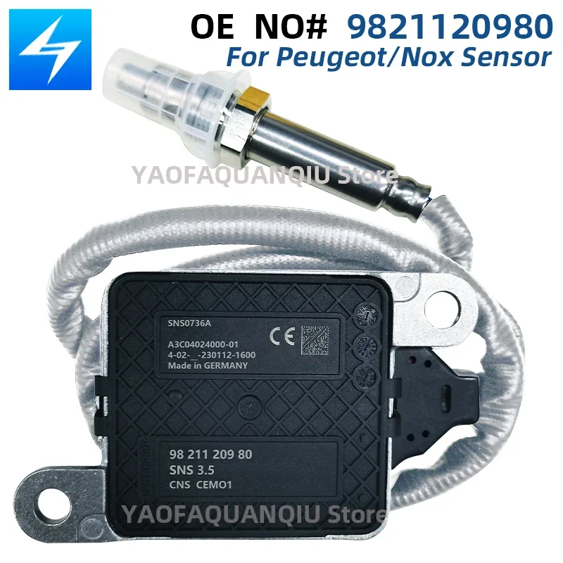 

9821120980 азотовый кислородный датчик, новый Датчик NOX для Citroen Peugeot 1,6 2,0 HDi BlueHDi Diesel 9821120980