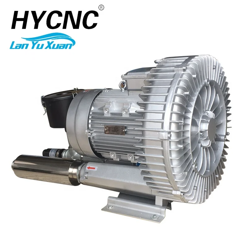 

5.5kw 3 phase 380v 10hp Industrial Air Vacuum Pump Cnc Table Hold Down Wooden Router High Pressure Blower For Run Machine