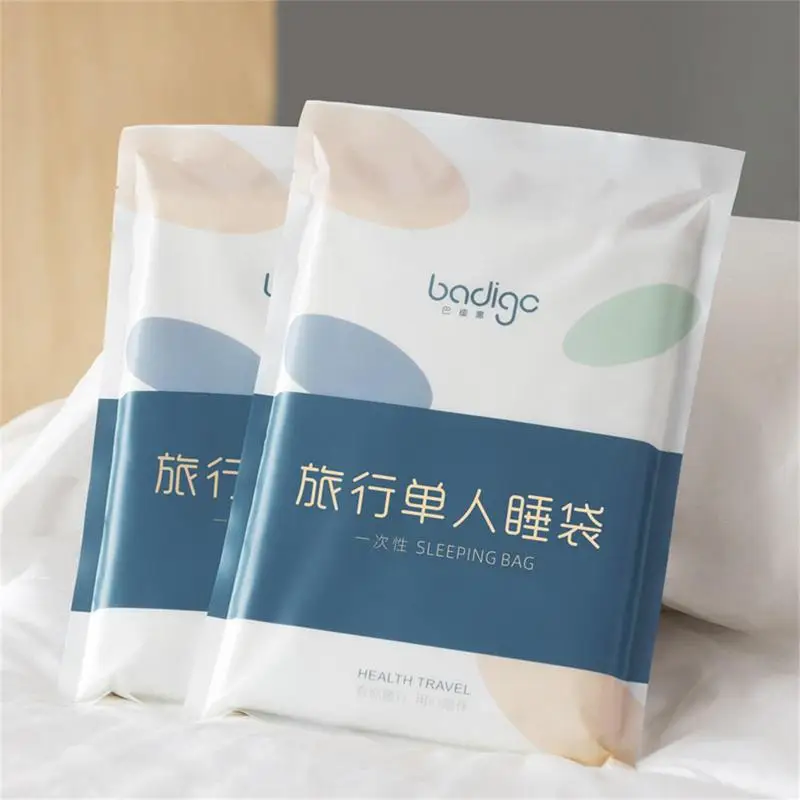 

Travel Disposable Bed Sheet Cover Pillowcase Four Piece Set For Two Hotel Supplies Travel Dirt Proof Sleeping Soft Bag Cover