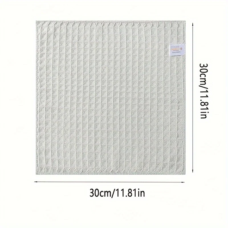 8PCS/Coffee machine rag non-shedding Strong absorbent Waffle rag Coffee machine cleaning cloth Microfiber pineapple rag bar rag 2