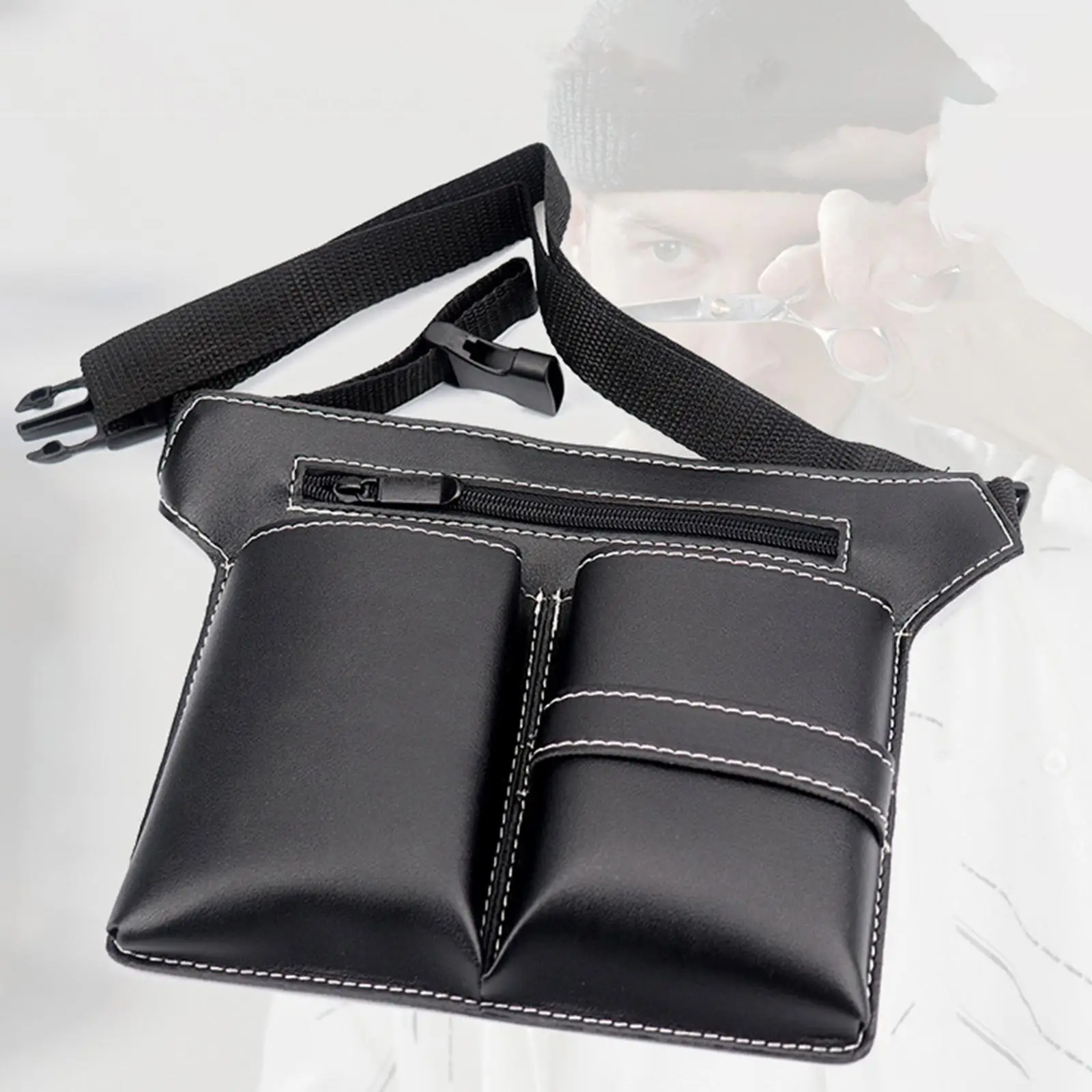 sacoche à outils en cuir avec ceinture - compartiments, poche à