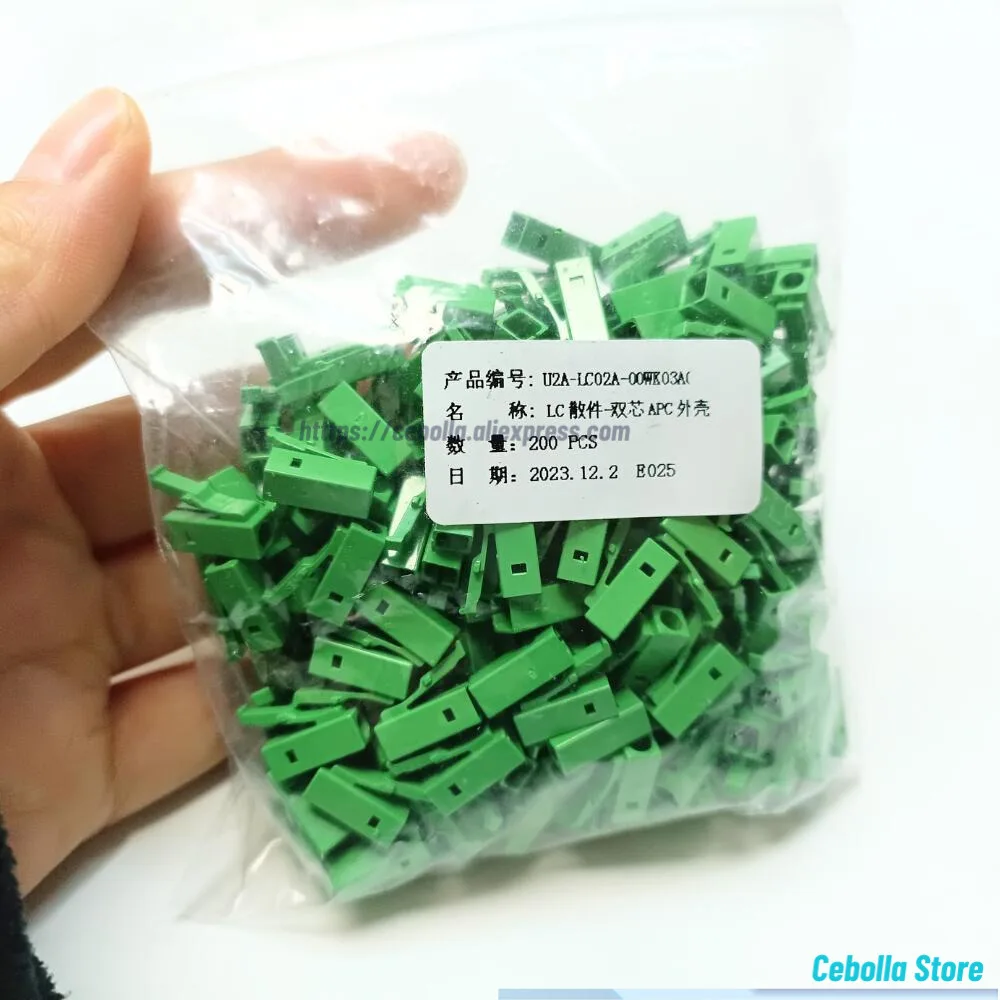 lc/apc fiber quick connector Lc/Apc Duplex Single Mode green 3.0mm Jumper Loose Optical Fiber Connector Green cap