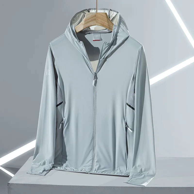 

QZ Icey Sunscreen Suit Couple's Uv Protection Upf50+sunscreen Suit Outdoor Fishing Skin Windbreaker