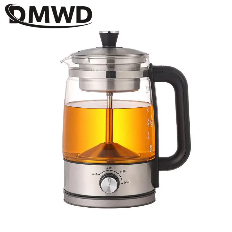 Automatic insulation Tea Brewer High temperature Extraction Teapot Health Tea Boiler Coffee pot Glass kettle Steam Infuser