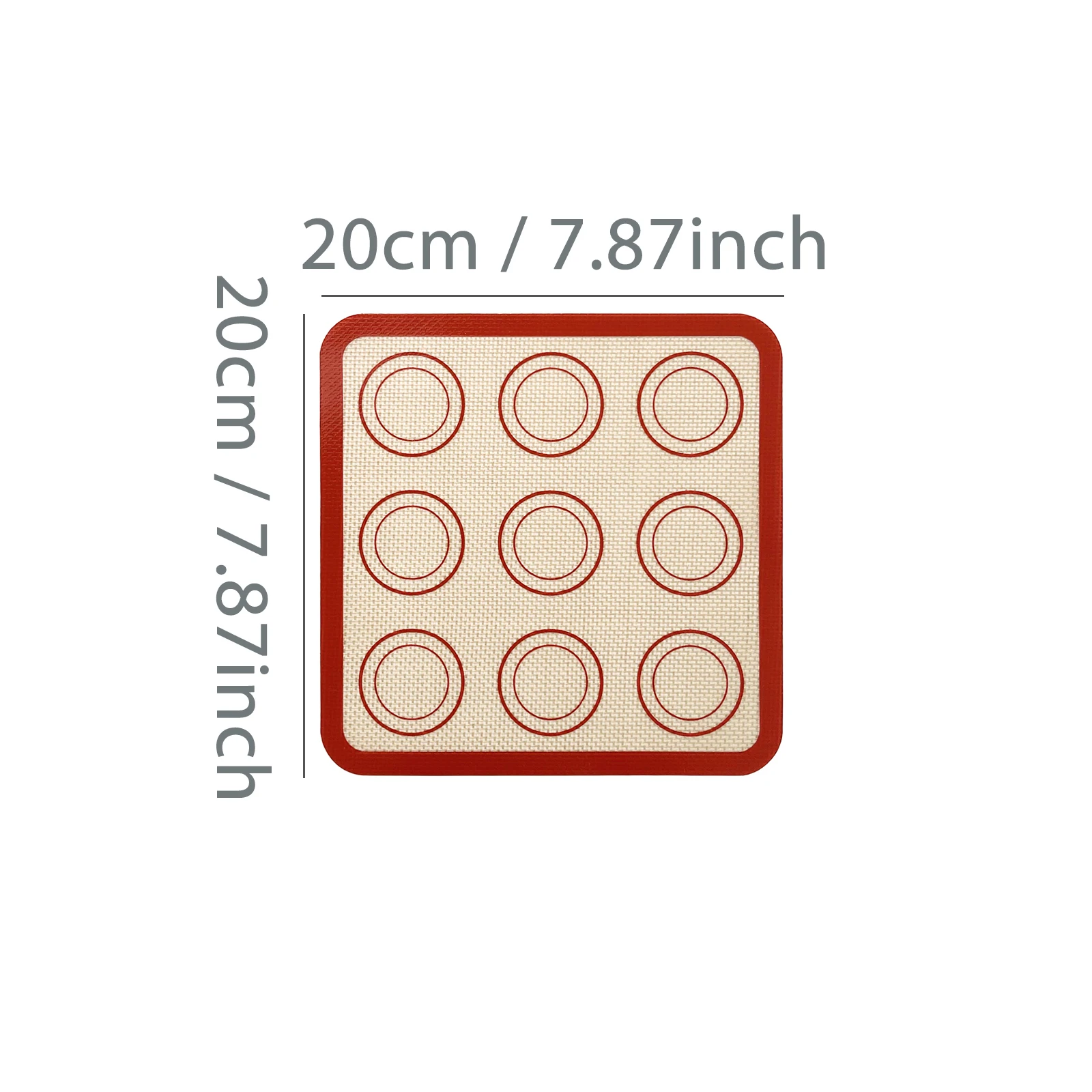 Silicone Non-Stick Reusable Baking Mat - Heat-Resistant Bakeware Liner for Cookies, Macarons, and Bread