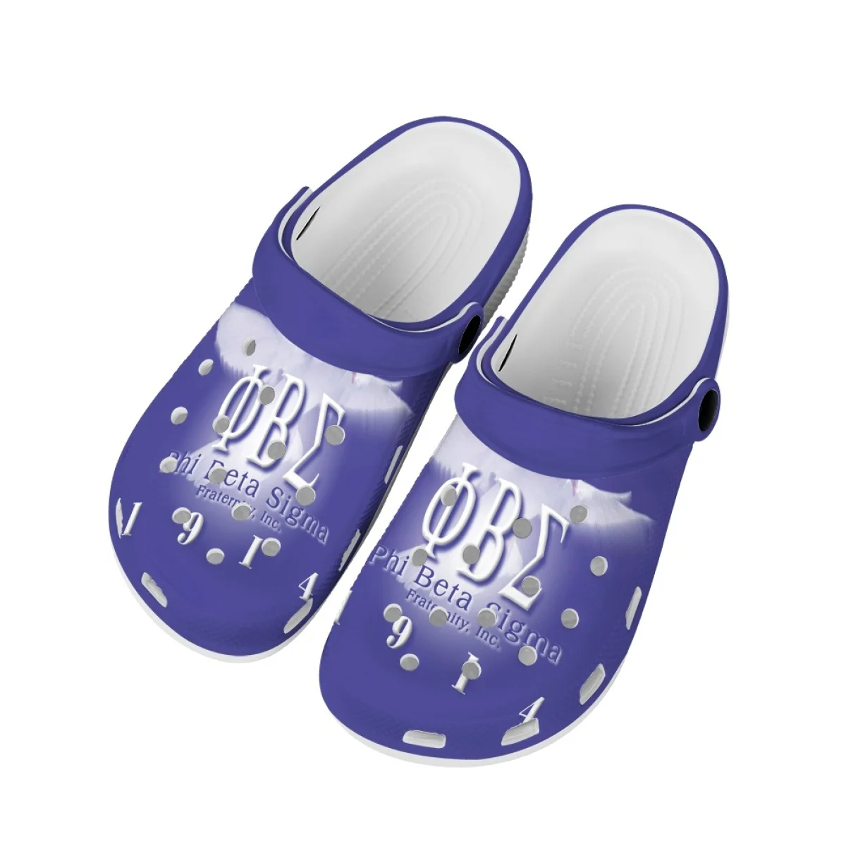 Phi Beta Sigma Print Summer Flat Garden Shoes Lightweight Breathable Comfortable Slippers New Trend Bathroom Hole Sandals Slides