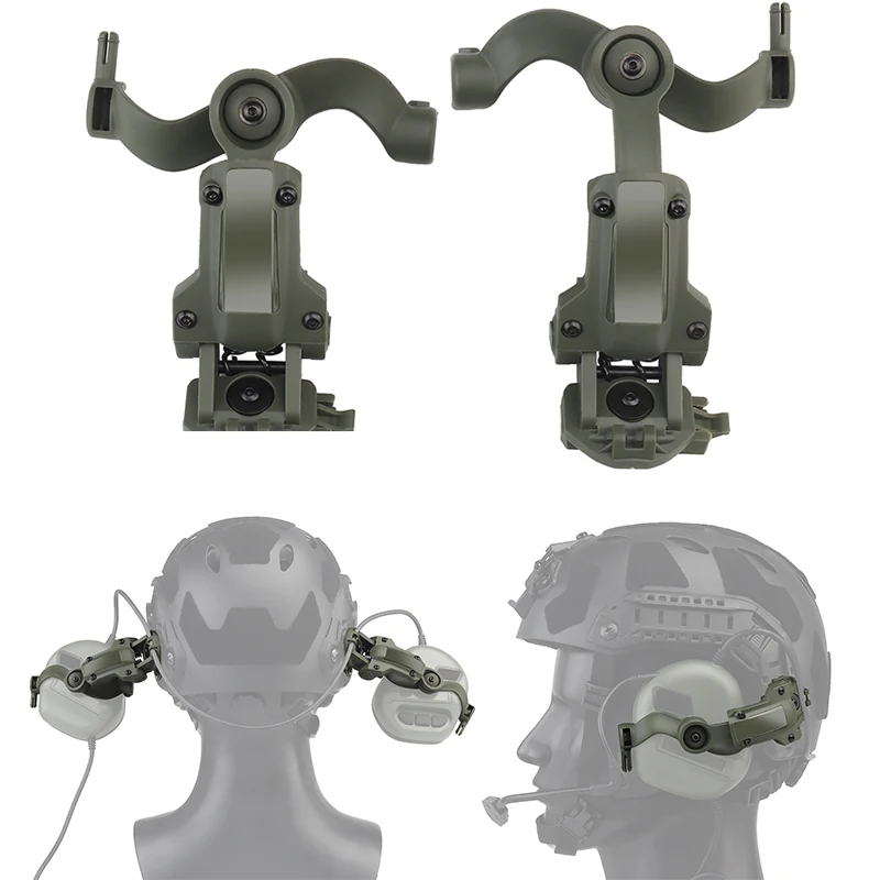 

Tactical Rotation Helmet Headphone Rail Adapter Bracket for OPS Core ARC And Team Wendy M-LOK Rail Headphone Accessories