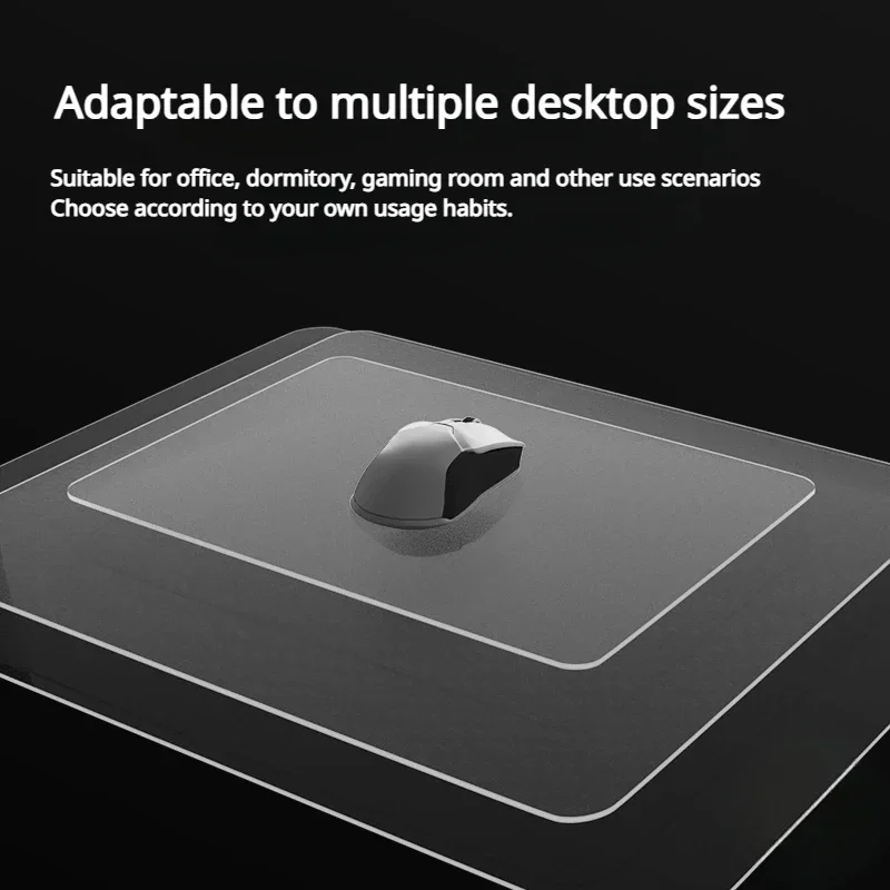 Echome Matte Glass Gaming Mouse Pad Fps Game Desk Mat Mouse Pad Antiderrapante Acessórios para Computador de Escritório - Imagem 5