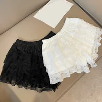 Pantalon de sécurité en dentelle pour femme, taille élastique, short de sommeil pour la maison, floral, astronomique, été, anti-absorbe ouissement, accessoires de sous-vêtements 6