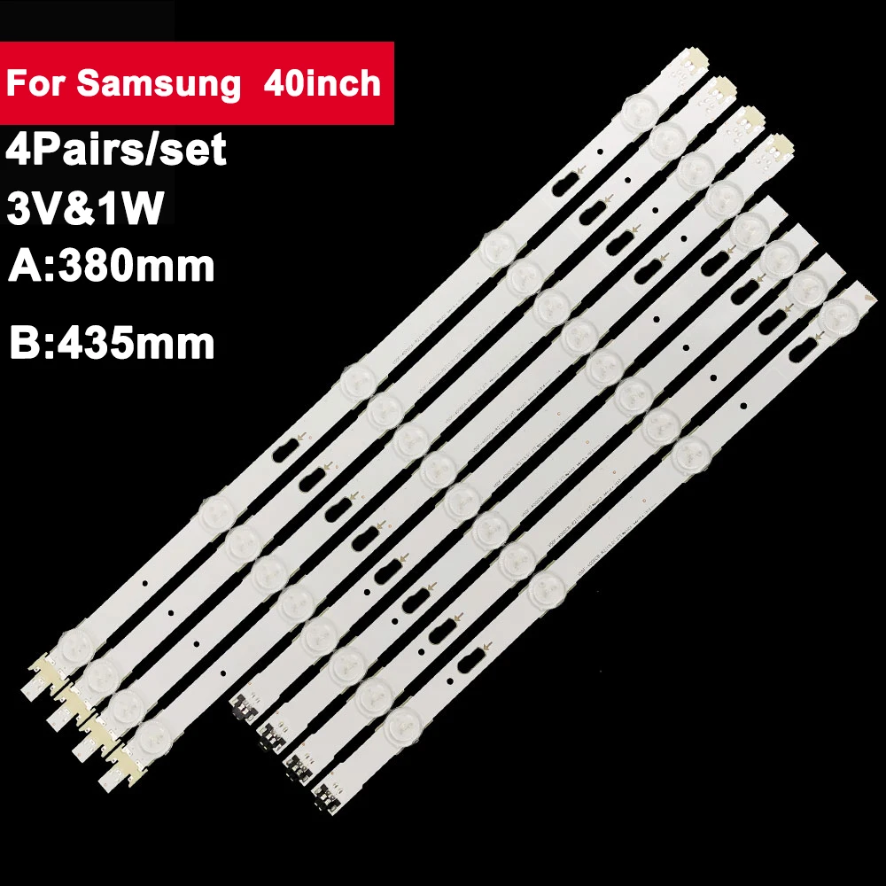 

4Pairs 3V Led Backlight TV Bar For Samsung 40inch V5DF-400DCA-R2/S_5J63_40_FL_L5_REV1.7_150108_LM41-00117N UA40J6300 UE40J6300