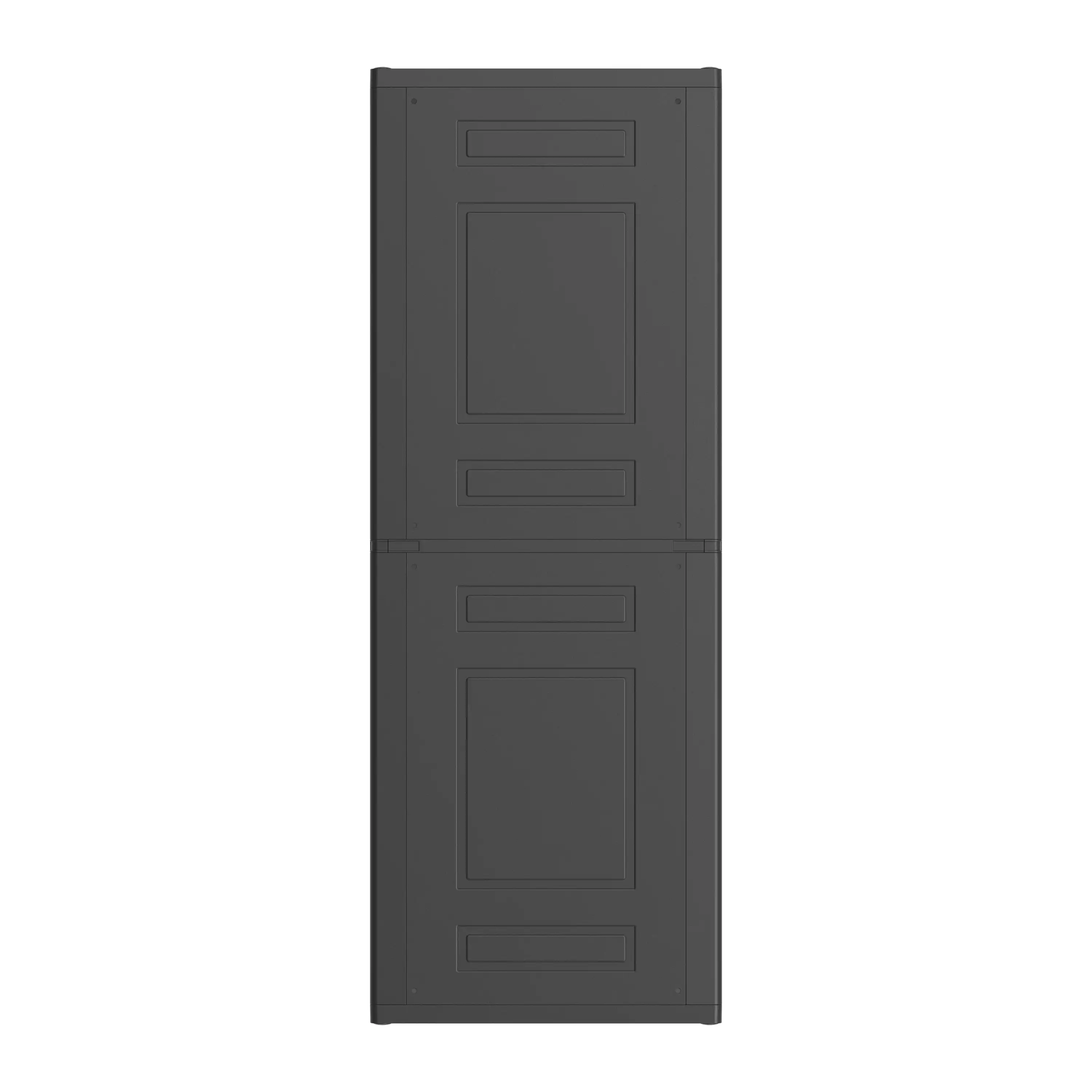 Plastic 4-Shelf Garage Storage Utility Cabinet, Black Finish 3
