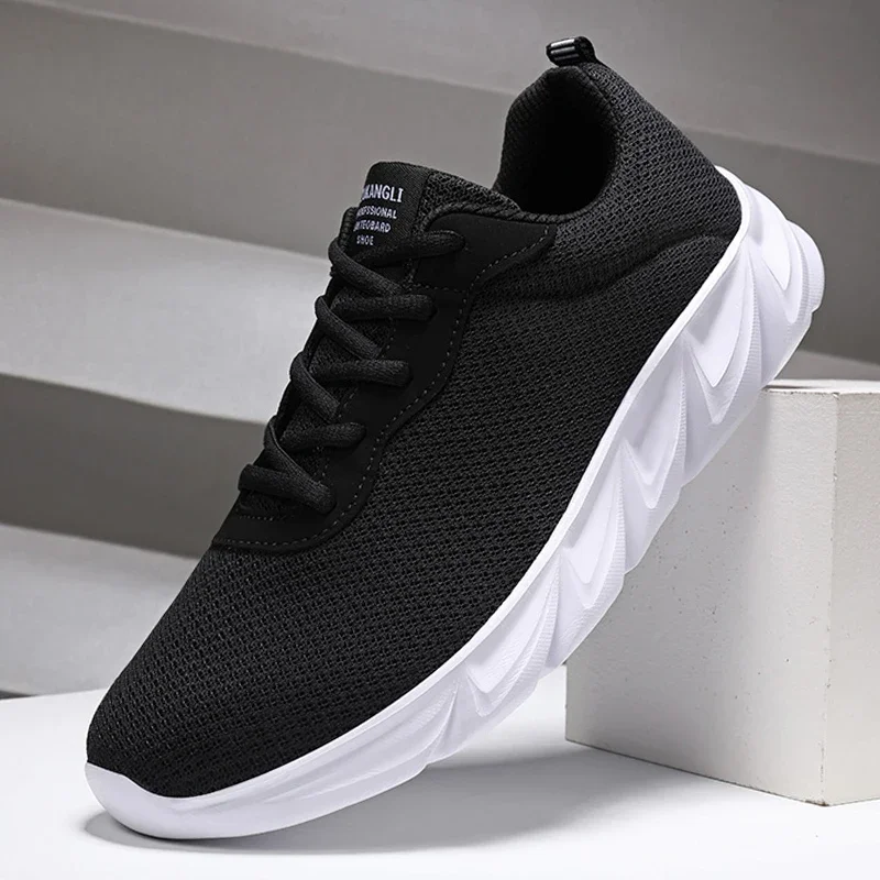 

Кроссовки мужские легкие Нескользящие, дышащие спортивные, сетчатые, на шнуровке, Повседневная Уличная обувь для тенниса, 2023