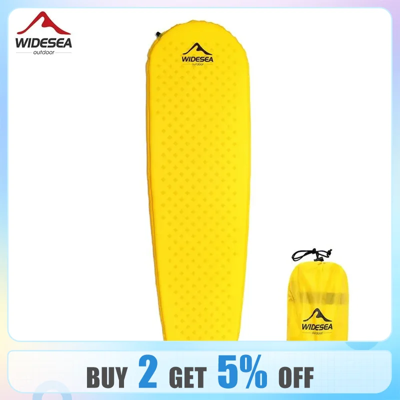 Widesea Camping Materasso Autogonfiabile Pieghevole Gonfiabile Air Bed Beach Travel Mat Turismo Sleeping Pad Escursionismo All'Aperto