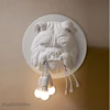 Nordic animal Dog wall lamp dining room study bedroom lamp creative designer KTV Bulldog wall light Home Decor Lighting fixtures 1