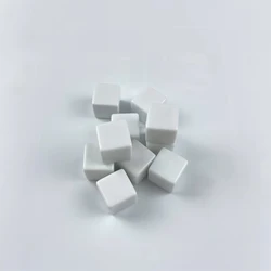 Large White Blank Acrylic Dice Set - 10pc Pack for DIY Projects and Board Games (25mm 10pcs)