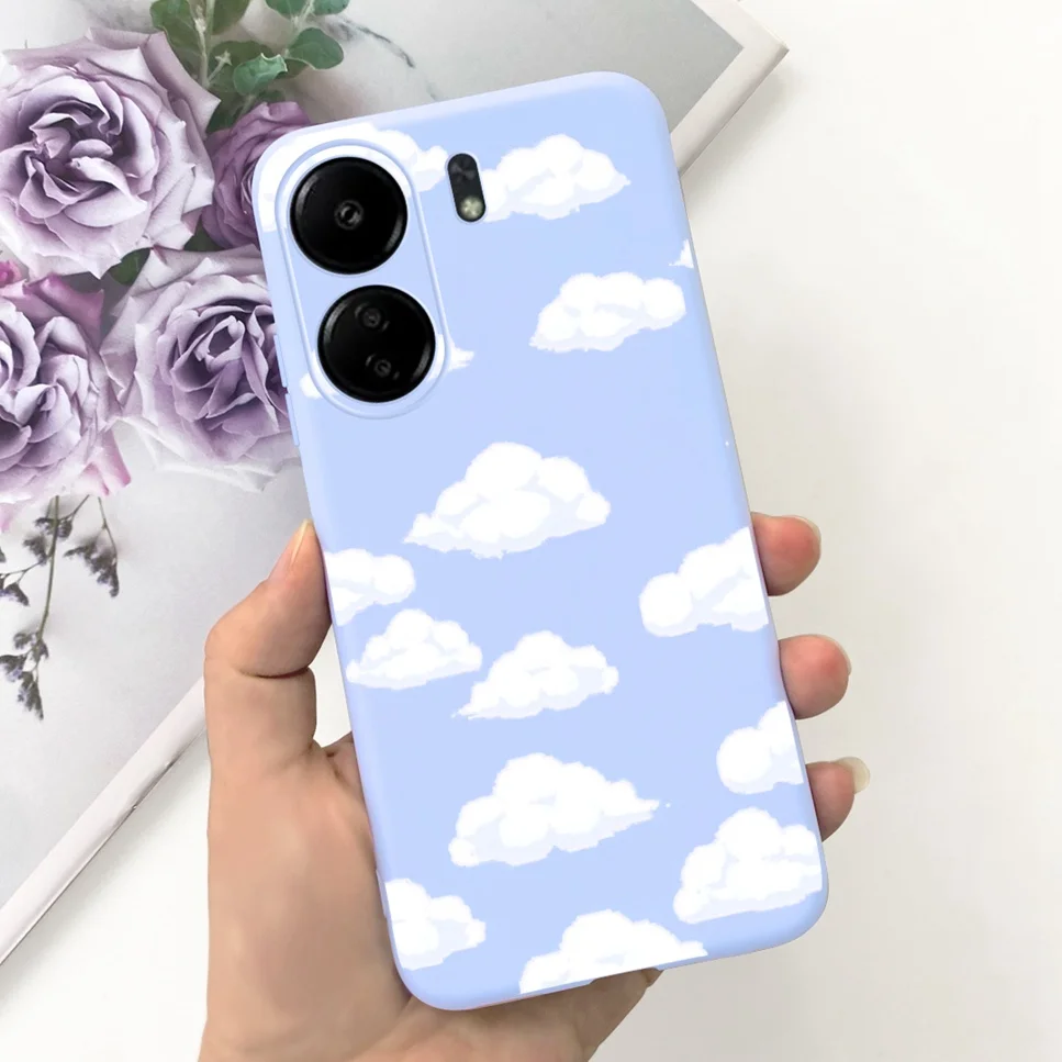 For Xiaomi POCO C65 Case Cute Cartoon Cat Painted TPU Silicone Back Cover For Xioami POCO C65 POCOC65 C 65 6.74 Phone Case Funda