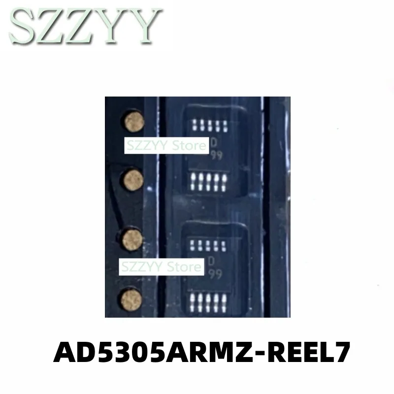 

5PCS AD5305ARMZ-REEL7 screen printed D99 MSOP10 pin mount digital to analog converter chip