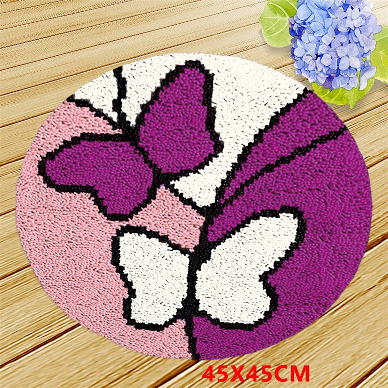 Creative Carpet Latch Hook Rug Kit DIY Craft Segment Embroidery Practical Embroidered Material Package For Carpet Sofa Cushion