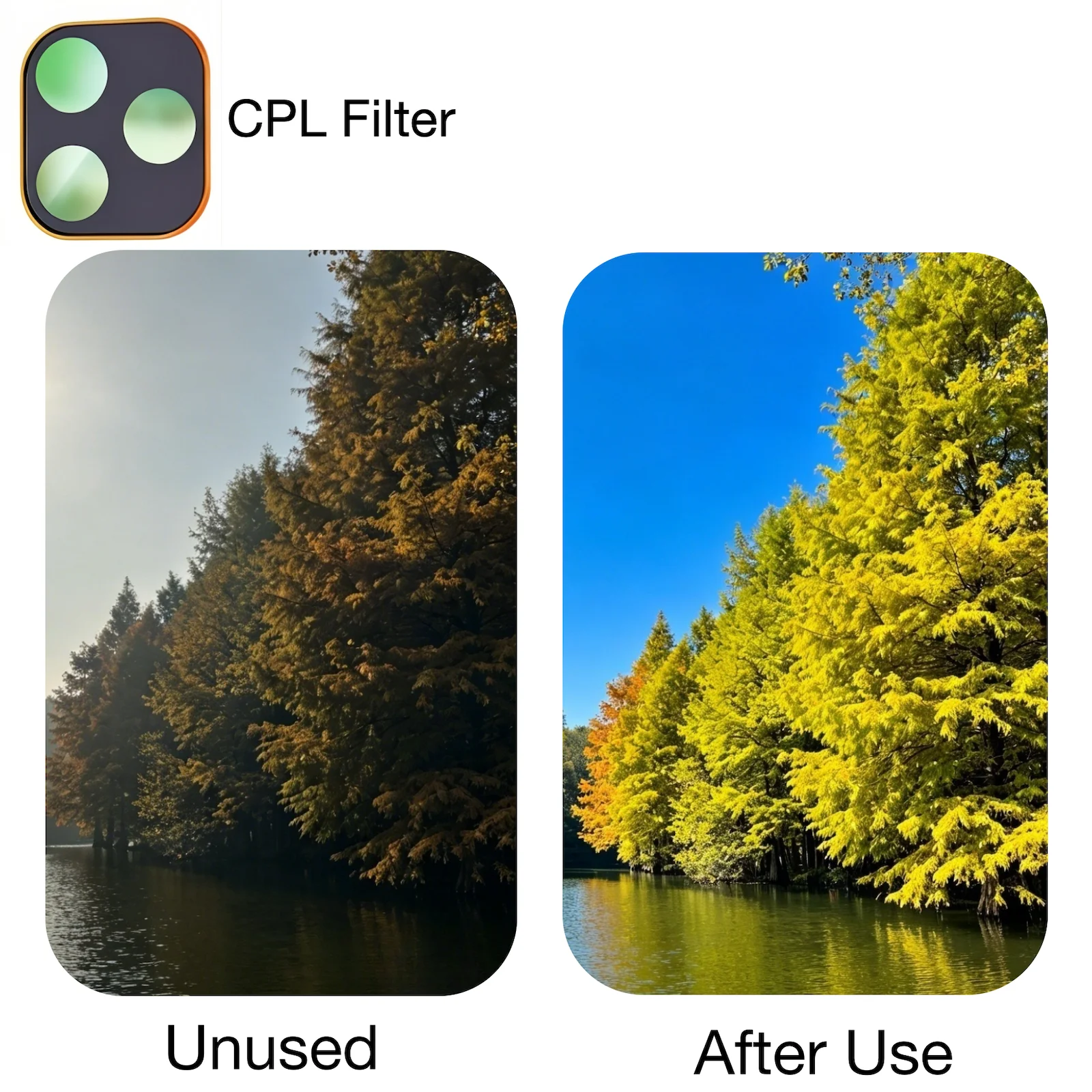 4-in-1 Mobile Camera Protective Filter with ND, UV, CPL, and Black Pro-Mist Effects