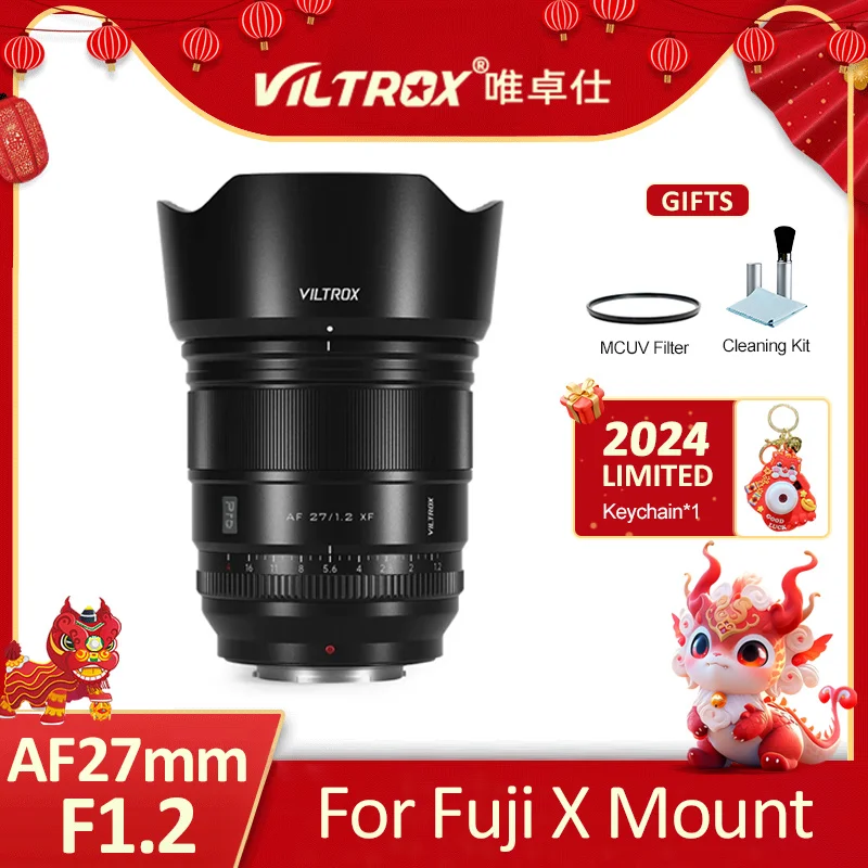Viltrox 27Mm F1.2 Pro Messa A Fuoco Automatica Obiettivo Per Fotocamere Mirrorless Ad Ampia Apertura Per Fotocamera Fujifilm Xf Mount Aps-C Xt30 Ii Xs