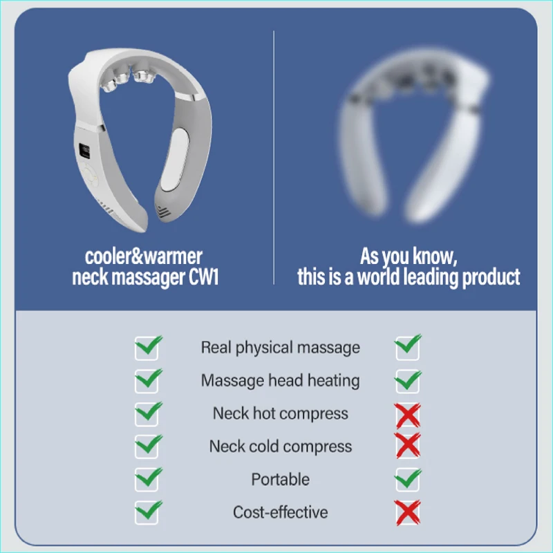 Hot Cold Compress Cervical Spine Multifunctional Massager Health Neck Protector Effective Pain Relief Smart_voghion.com