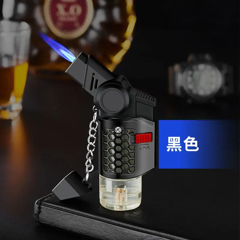 Creative Foldable Direct Injection Small Spray Gun with Adjustable Rotating Head Design, Compact and Portable Travel Lighter