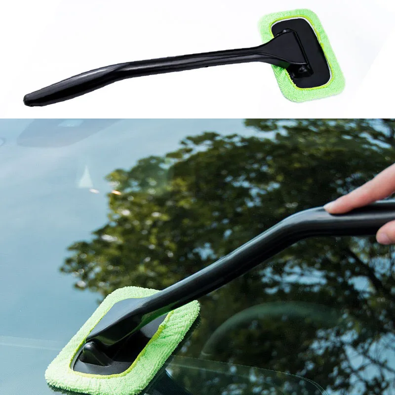 

Car Glass Window Cleaning Brush Kit Towel Cars Windshield Wash Tool Skylight Long Handle Wash Tool Auto Glass Wiper for Car Body