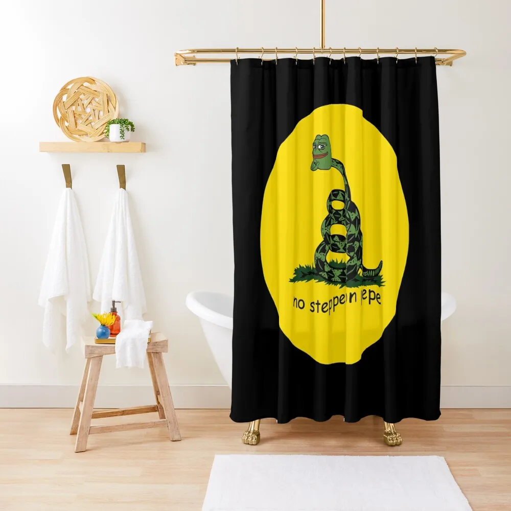 No steppe on Pepe No step on snek memes HD HIGH QUALITY ONLINE STORE Shower Curtain Bathroom For Shower Curtain