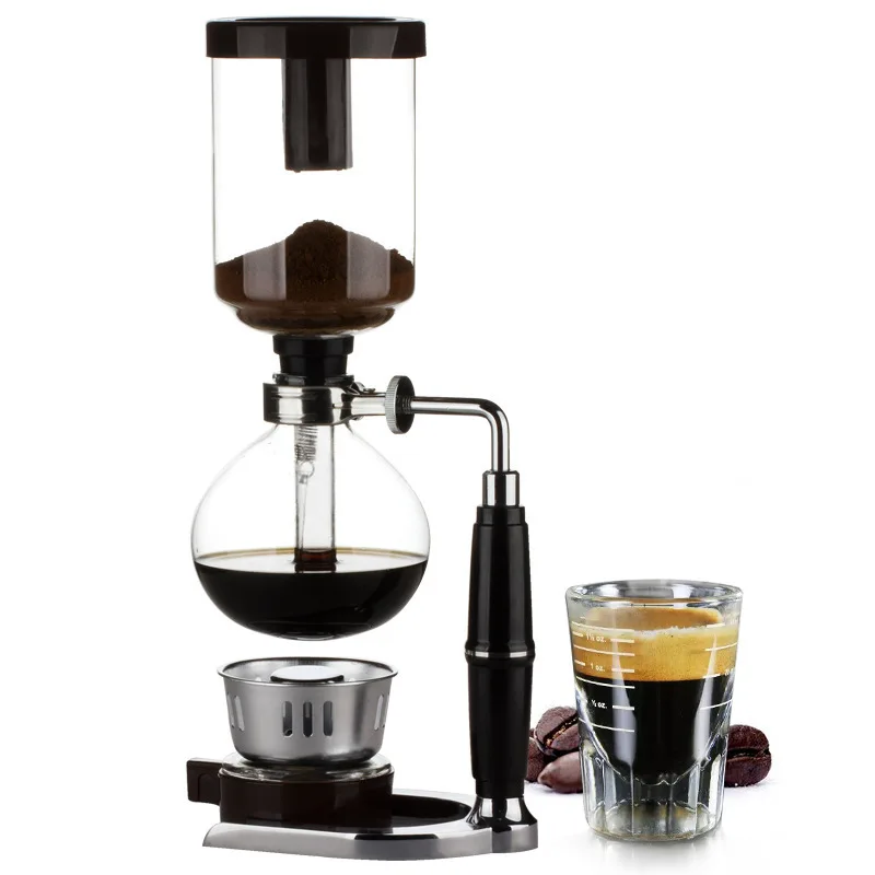

Japanese Style Siphon Coffee Maker Tea Siphon Pot Vacuum Coffeemaker Glass Type Coffee Machine Filter