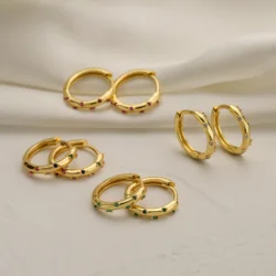 HECHENG,Women Fashion High Quality Jewelry Single Row Full CZ Super Flash Zircon Earrings Wedding Jewelry Gifts