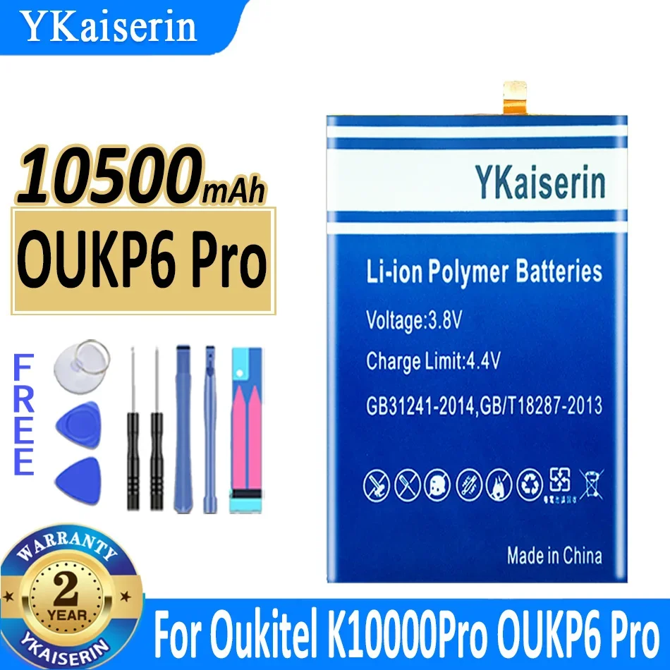 

Аккумулятор ykaisin на 10500 мА · ч для батарей Oukitel K10000 PRO OUKP6 Pro