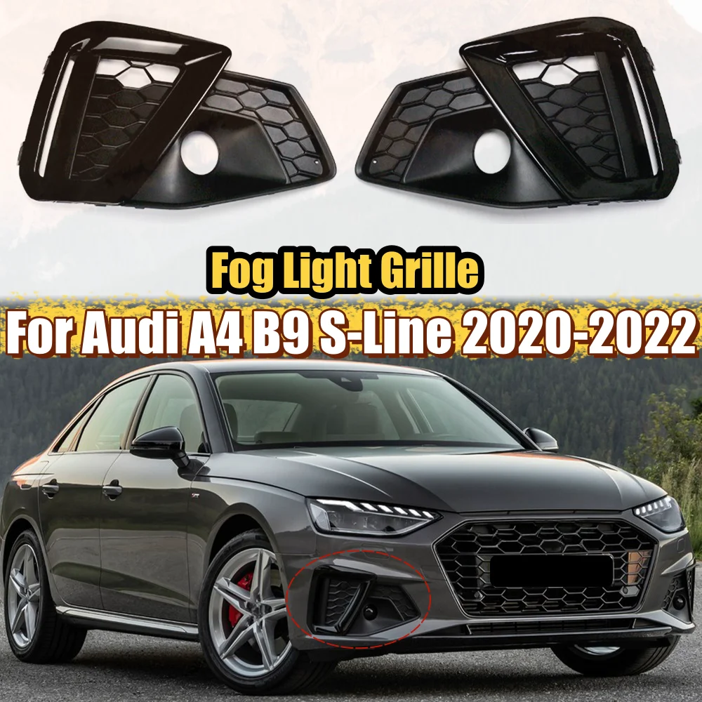 Frontspoiler Spoilerlippe für Audi A4 B9 8W 2015-2015 ABE Schwarz glänzend JOM e
