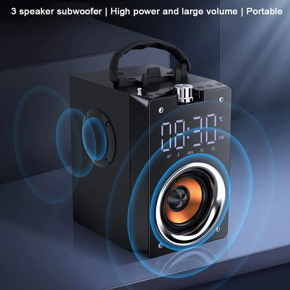 Wooden Super Bass Wireless Bluetooth Speakers Portable High Power Stereo Subwoofer Music Center Support TF FM Radio HIFI BoomBox bluetooth speaker woofer speaker