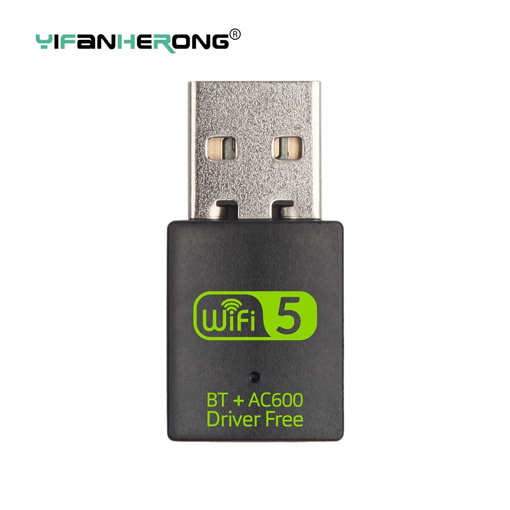 Wireless 600Mbps USB 2.0 Network Card Antenna Wifi Adapter Receiver 2.4G 5G