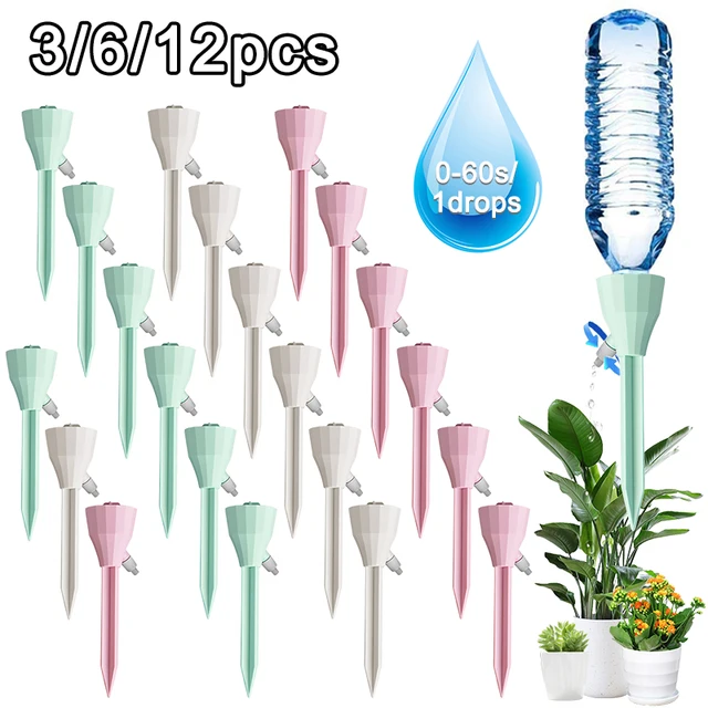 3/6/12Db Autó Öntözési Csepegők Self-Öntözőkészletek Spikes Drip Öntözőrendszer Lassú Kiadás A Növénykert Beltéri Kültéri