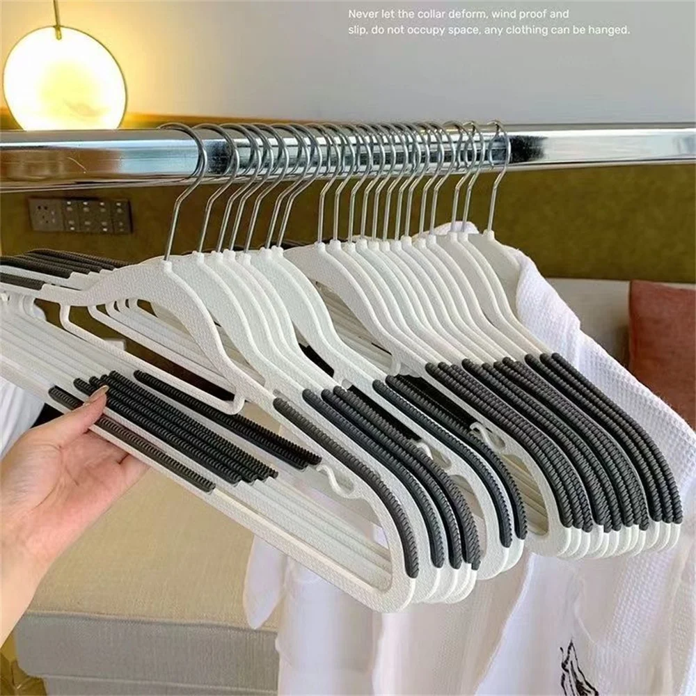 New 100pcs/lot Stainless Steel Clothes Hanger Non-Slip Space Saving Clothes  Hangers With Hook Closet Organizer Drying Racks - AliExpress