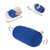 ZK40 Microbead Back Cushion Roll Throw Pillow Home Sleeping Neck Support Comfortable Blue 2