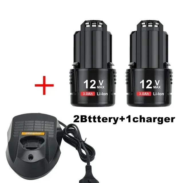 2pcs 3000mAh 1charge