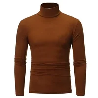 Sous-vêtements thermiques hauts hommes vêtements d'hiver chemise thermique automne hommes collants d'hiver col haut mince coupe ajustée T-shirt à manches longues 5