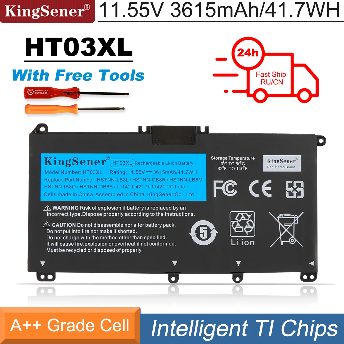 Nieuw HT03XL batterij - hp HT03XL laptop accu 11.4V 3600mAhx hp accu