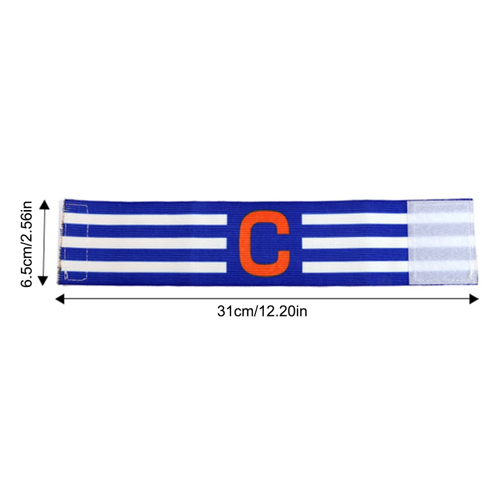Football Captain Armband Adjustable Soccer Player Captain Group Armband Touch Fastener Stripe Arm Band Football 10-30pc