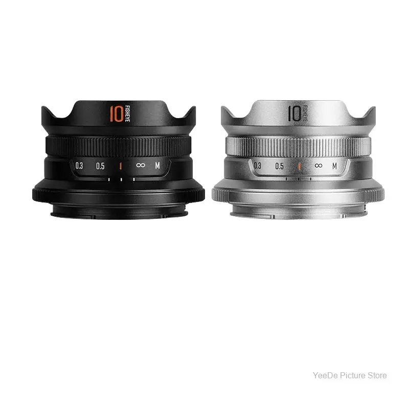 브라이트인 스타 10mm F5.6 II 어안렌즈 광각 APS-C 미러리스 카메라 렌즈 (캐논 EF-M, EOS R, E, 니콘 Z, 후지 XF, M4/3 호환)